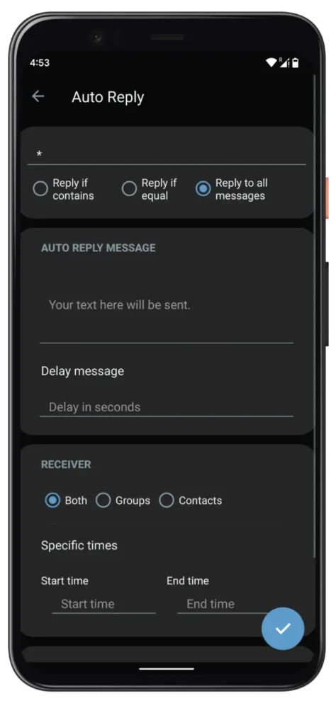 Mavi WhatsApp Plus Otomatik Yanıtlama