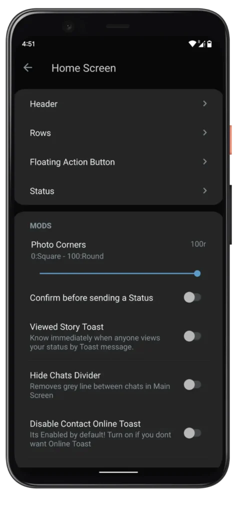 Blue WhatsApp Plus Ev Özelleştirme