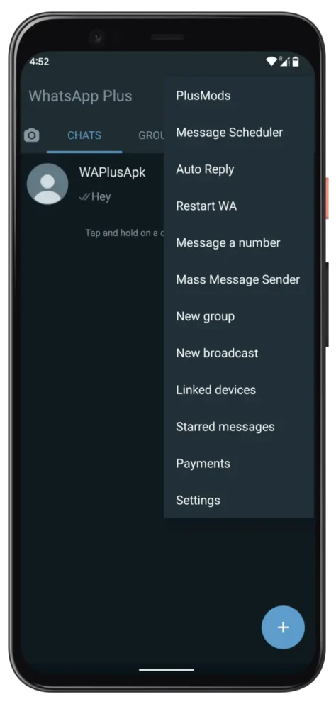 Blue WhatsApp Plus Ev Ayarları