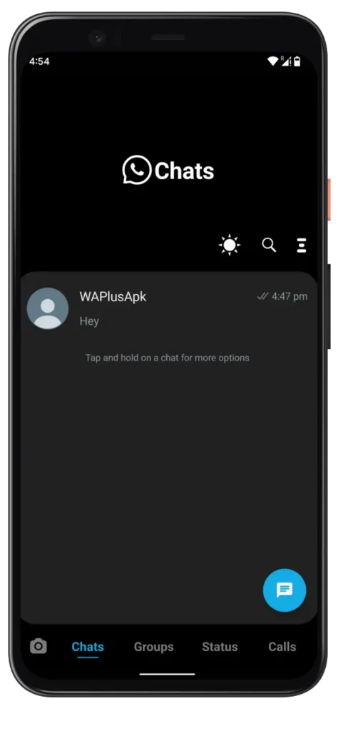 Mavi WhatsApp Plus Arayüz 2