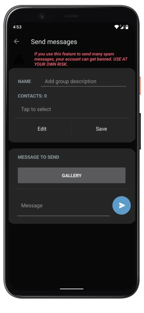 Blue WhatsApp Plus Toplu Mesaj Gönderici
