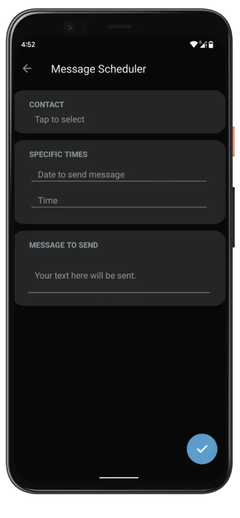 Mavi WhatsApp Plus Mesaj Zamanlayıcı
