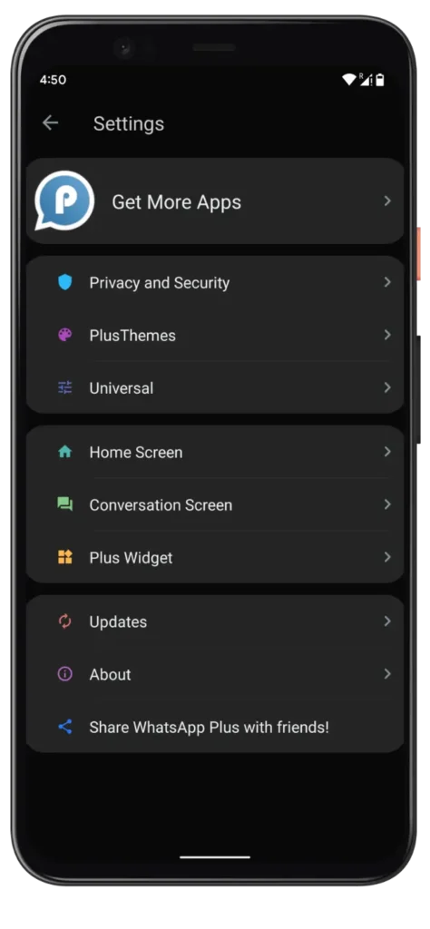 Mavi WhatsApp Plus Ayarları